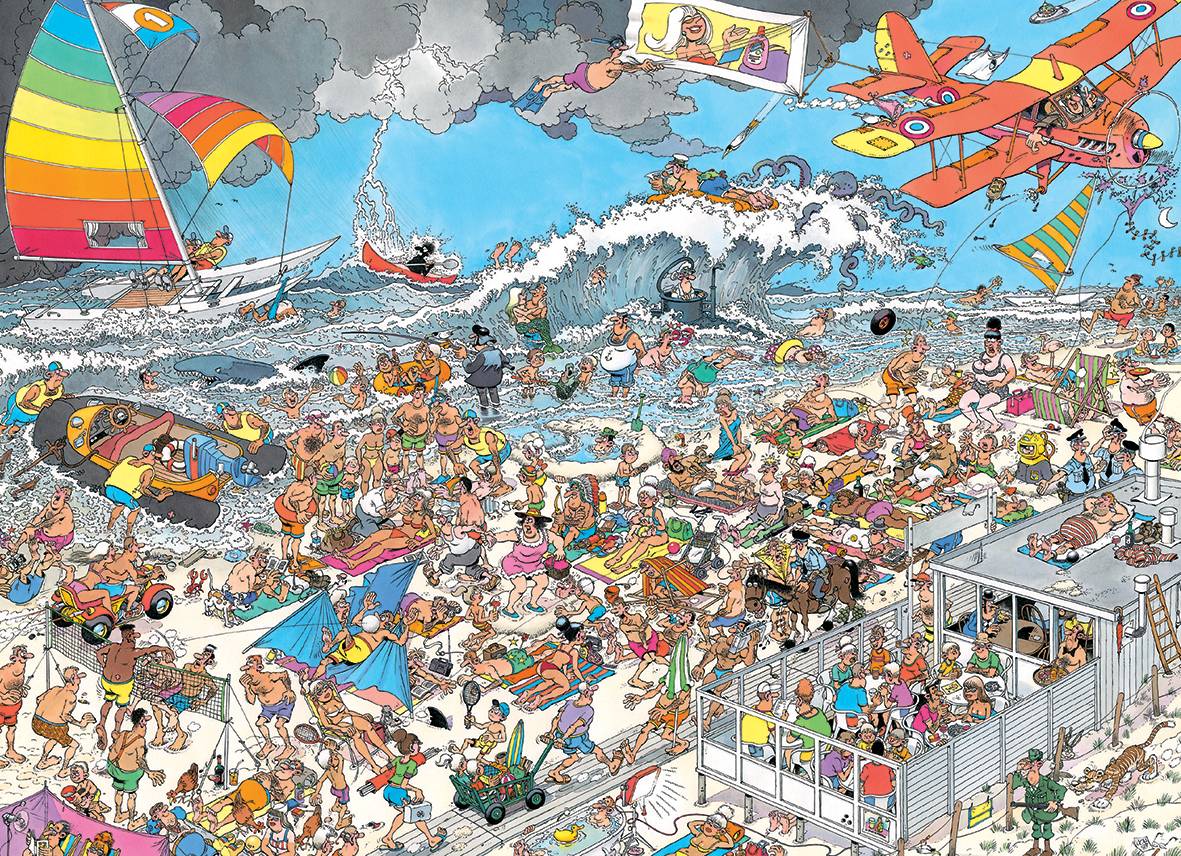 Jan van Haasteren At the beach 1000 Teile Puzzle
