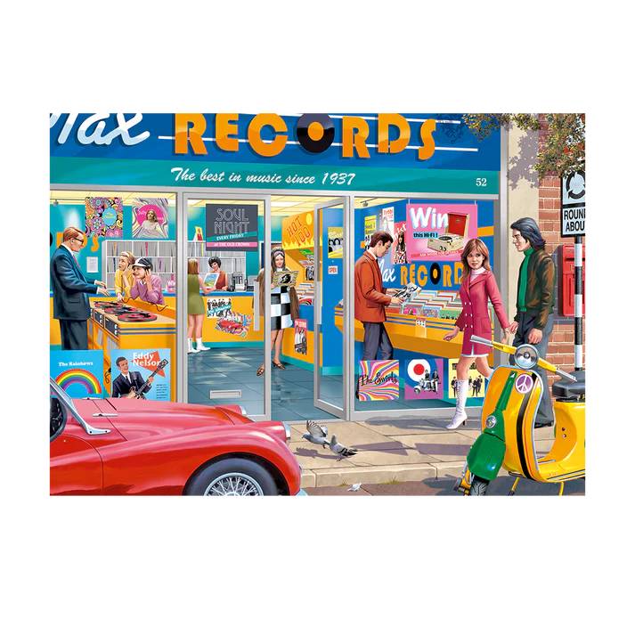 Falcon 1110500245 The Record Shop 1000 Teile Puzzle
