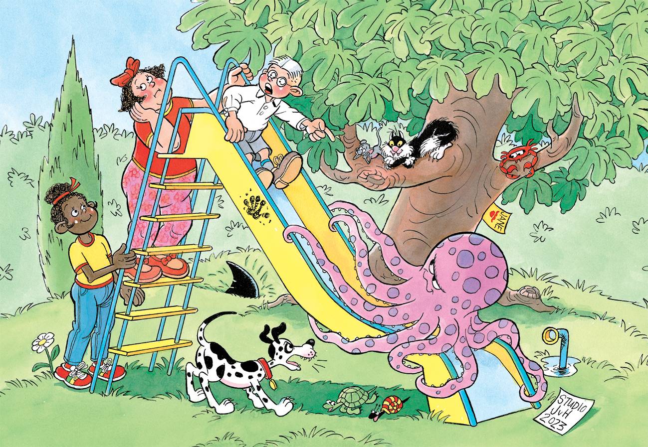 Jan van Haasteren Junior 16 Die glatte Rutschbahn 150 Teile Puzzle