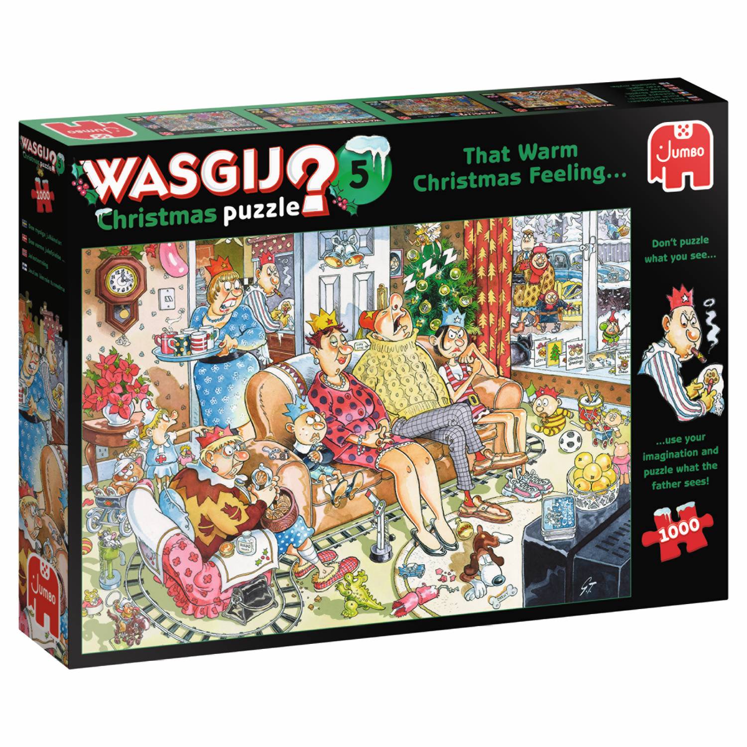 Jumbo Spiele 1119800097 Wasgij Christmas 5 Weihnachtsstimmung! 1000 Teile Puzzle