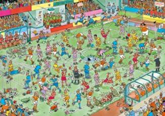 Jumbo Spiele 1119801840 Jan van Haasteren Women's Soccer 1000 Teile Puzzle