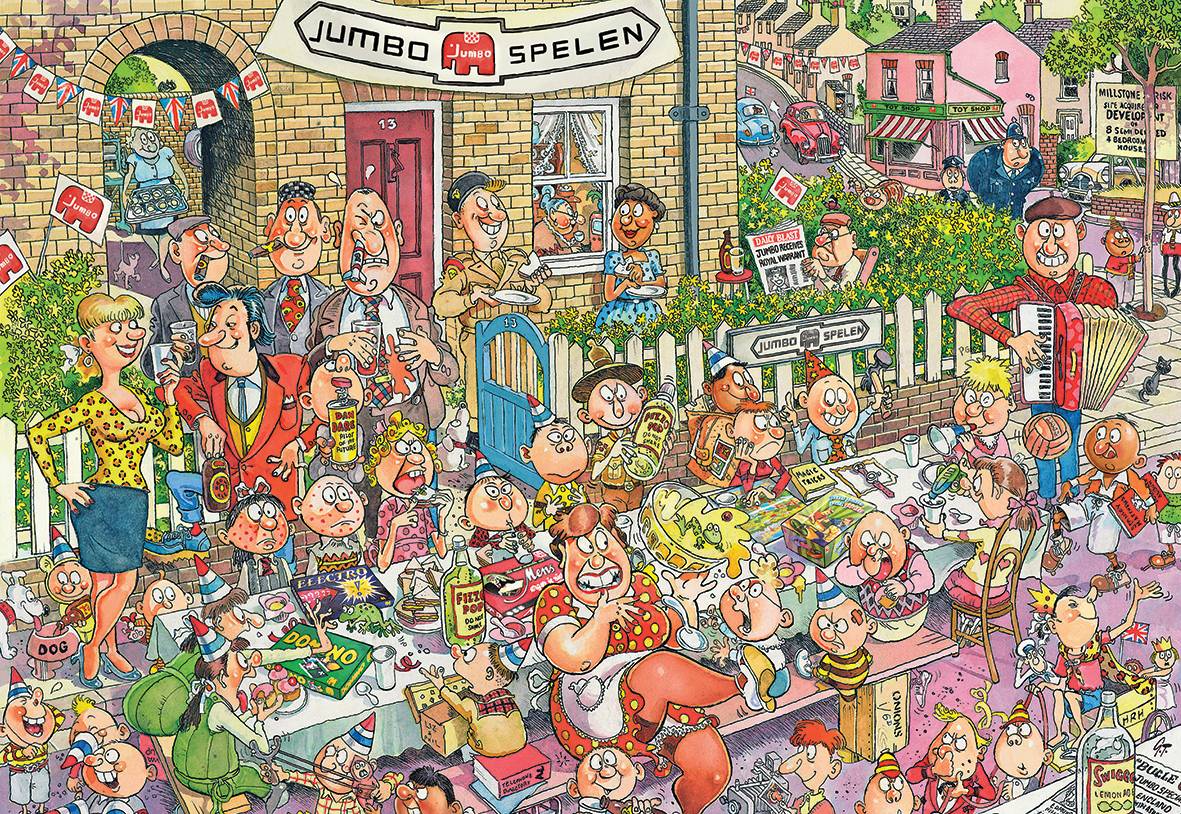 Jumbo Spiele 1119800223 Wasgij Destiny 170 Years of Jumbo! 1000 Teile