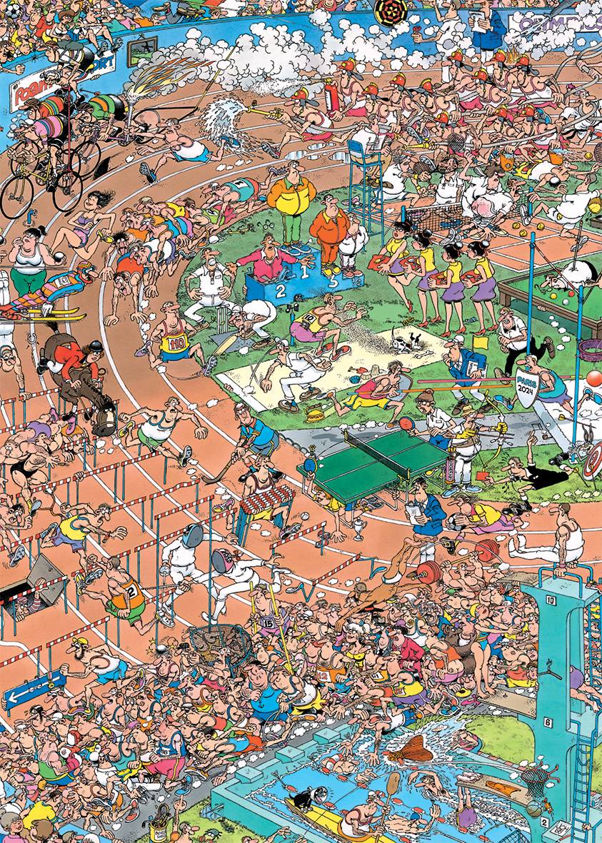 Jan van Haasteren Sommerspiele in Paris 1000 Teile Puzzle