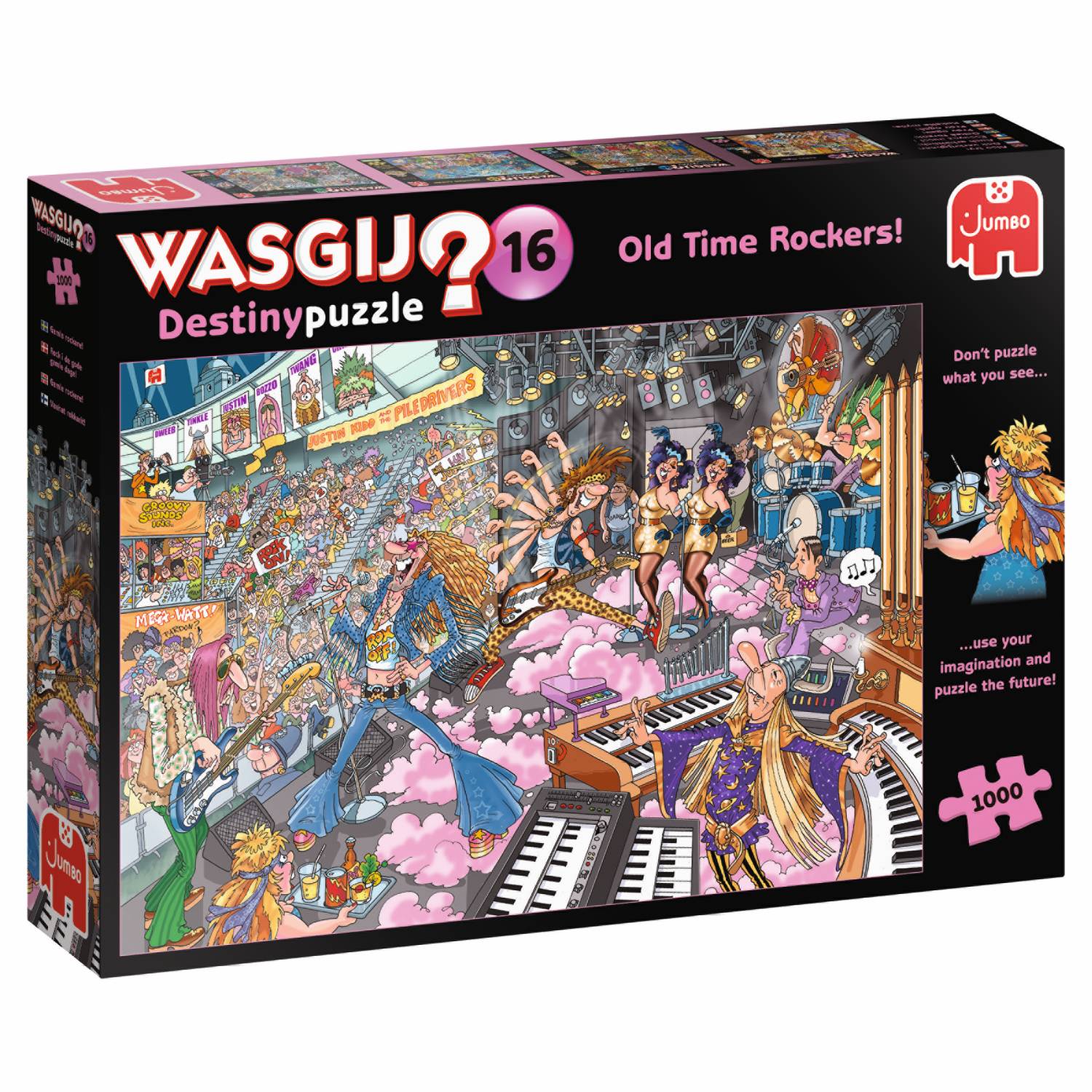 Jumbo Spiele 1119800092 Wasgij Destiny 16 Alte Rocker! 1000 Teile Puzzle
