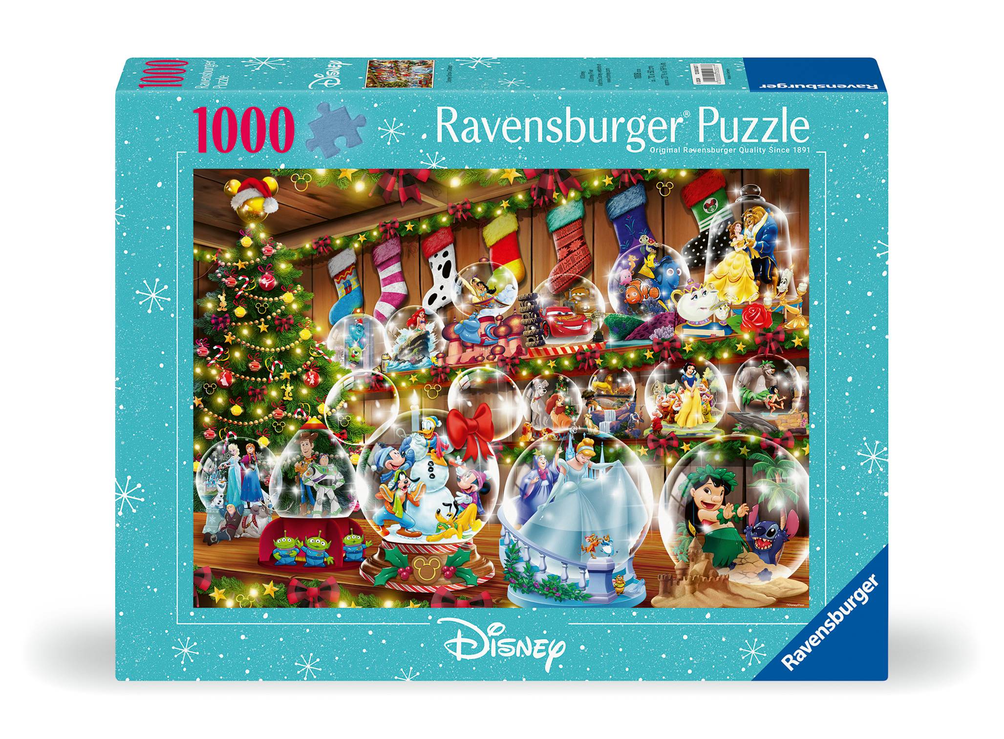 Ravensburger 12000537 Disney Schneekugelparadies 1000 Teile Puzzle