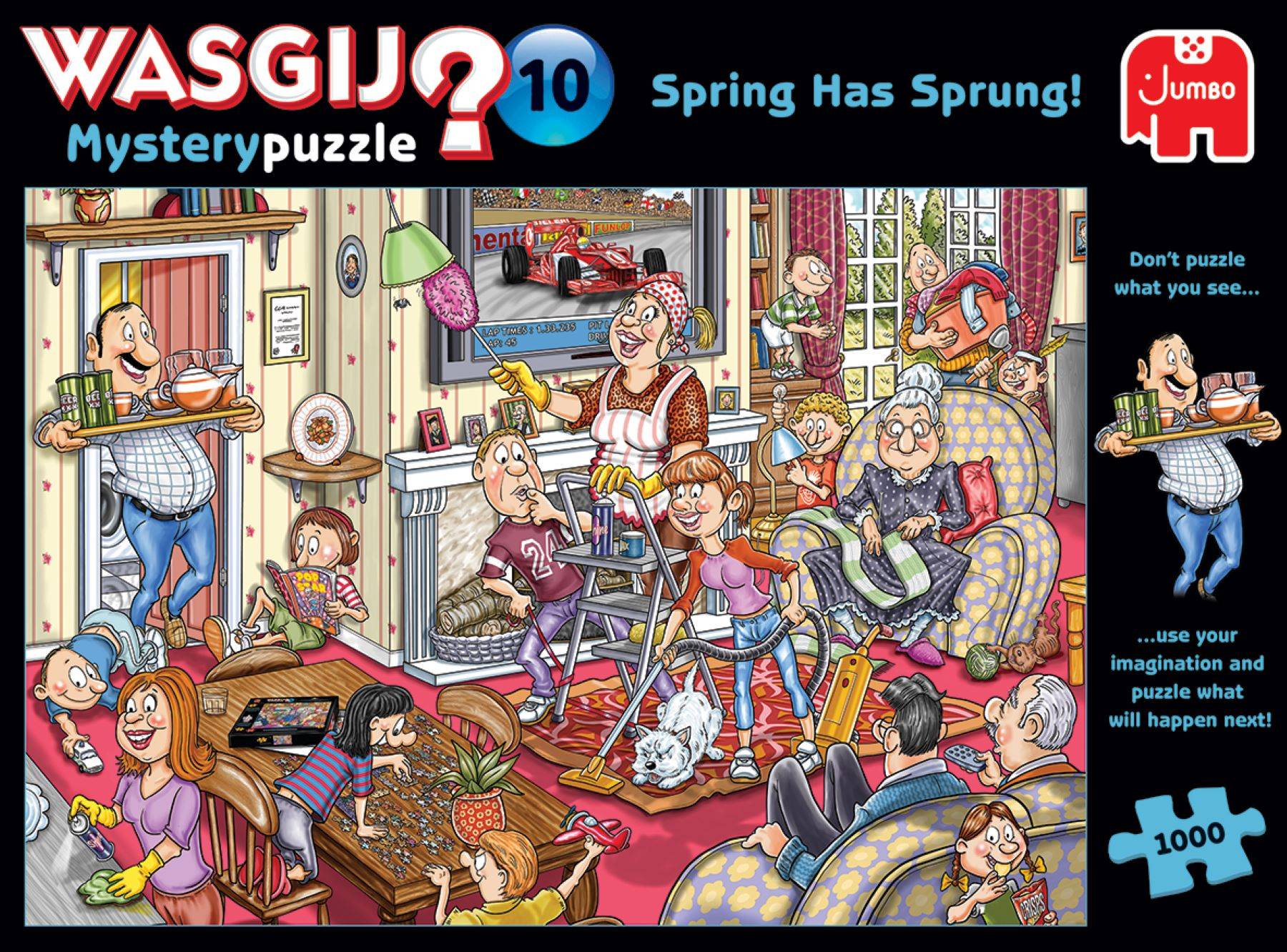 Jumbo Spiele 1119801825 Wasgij Mystery 10 Spring has Spung! 1000 Teile Puzzle