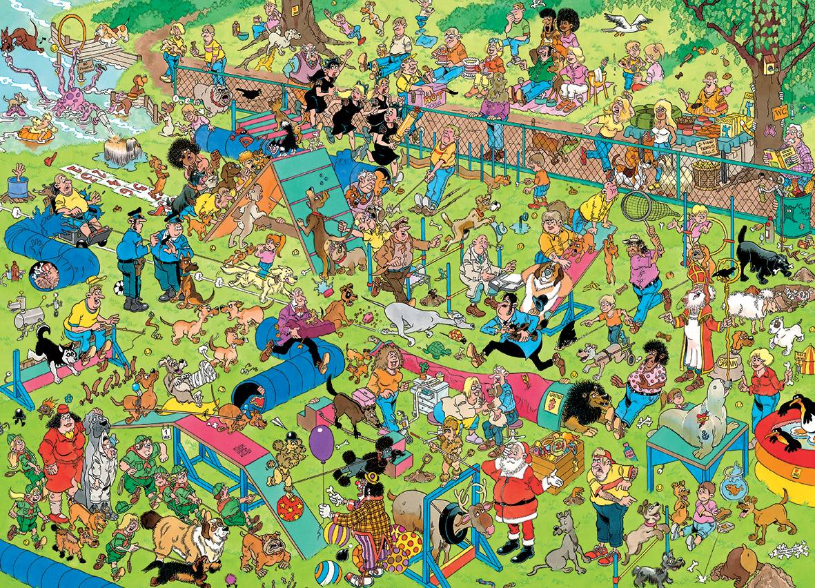 Jan van Haasteren Hunde Hindernislauf 1000 Teile Puzzle