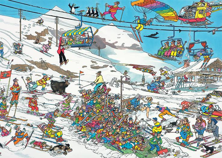 Jumbo 81973 Jan van Haasteren Hals und Beinbruch 1000 Teile Puzzle