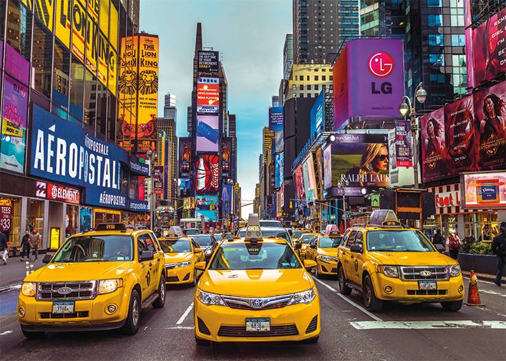 New York Taxis 1000 Teile Puzzle