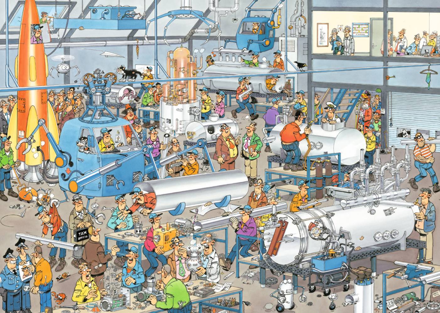 Jumbo Spiele 1119800100 Jan van Haasteren Technische Höhepunkte 1000 Teile Puzzle