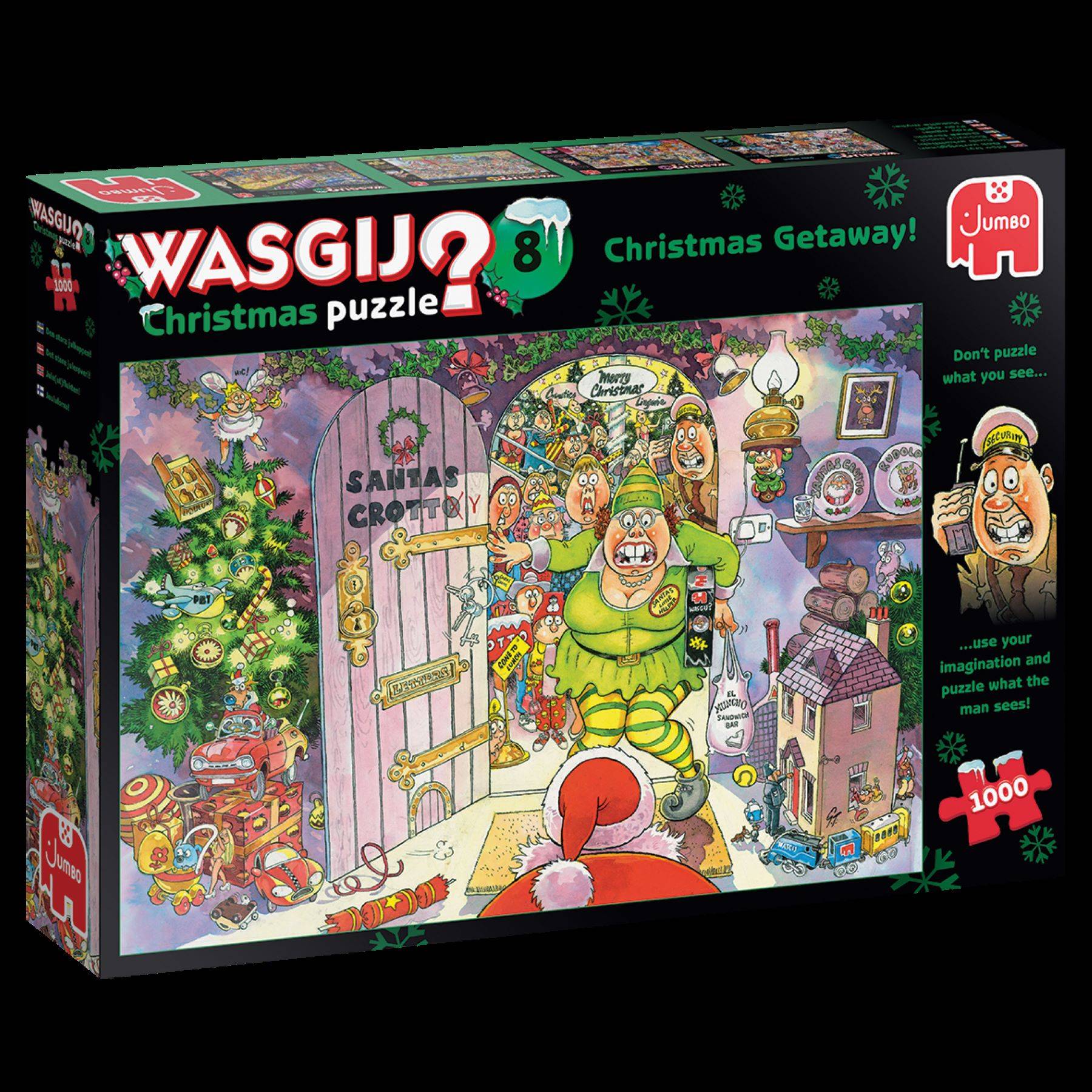 Jumbo Spiele 1119801828 Wasgij Christmas 8 Christmas Getaway! 1000 Teile Puzzle