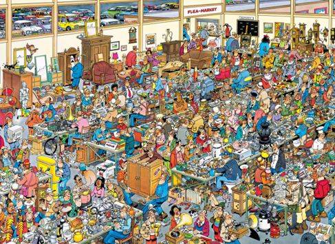 Jumbo Spiele 1119801839 Jan van Haasteren The Antique Show 1000 Teile Puzzle