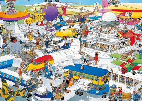 Jan van Haasteren Busy Airport 1000 Teile Puzzle