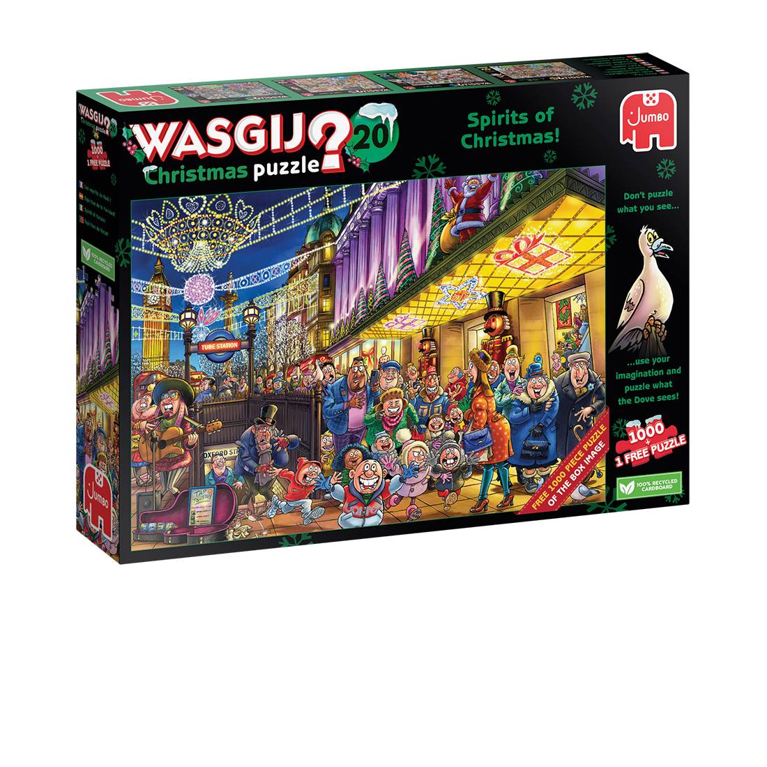 Wasgij Christmas 20 Weihnachtsgeister 2x1000 Teile Puzzle