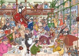 Wasgij Destiny 18 Fast Food Frenzy! 1000 Teile Puzzle