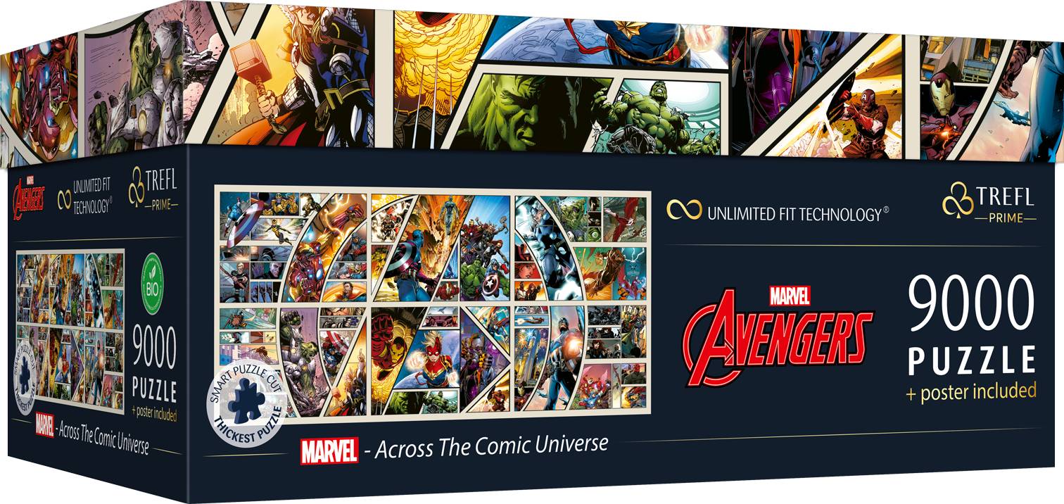 Trefl 81022 Marvel - Across the Comic Universe 9000 Teile Puzzle