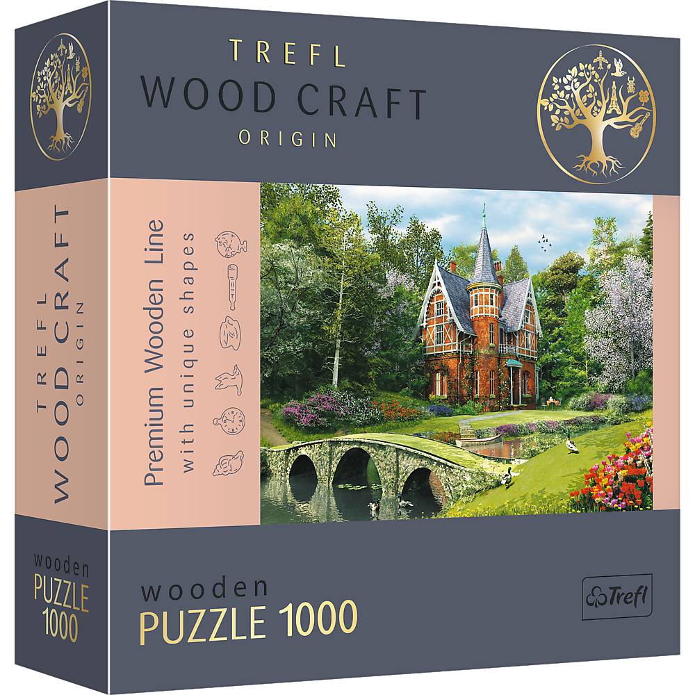 Trefl 20145 Wood Craft Dominic Davison Viktorianisches Haus 1000 Teile Holzpuzzle
