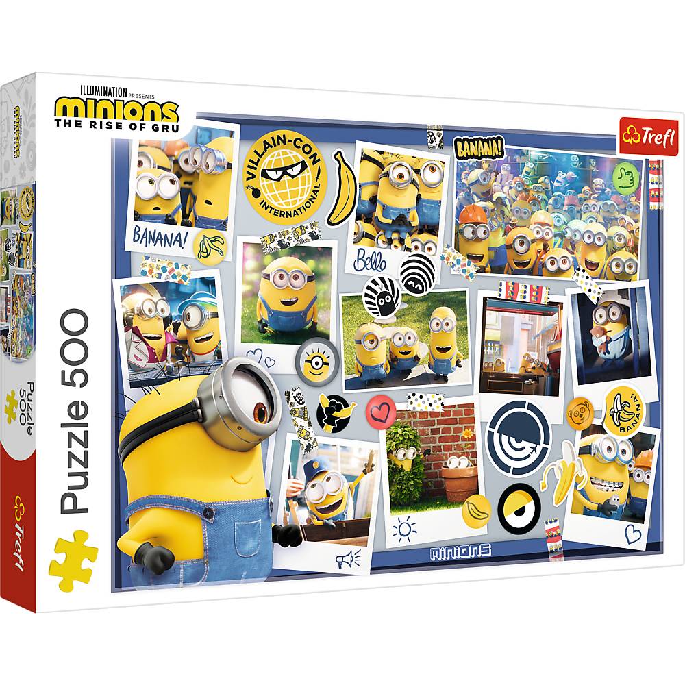 Trefl 37390 Minions verrückte Fotosammlung 500 Teile Puzzle