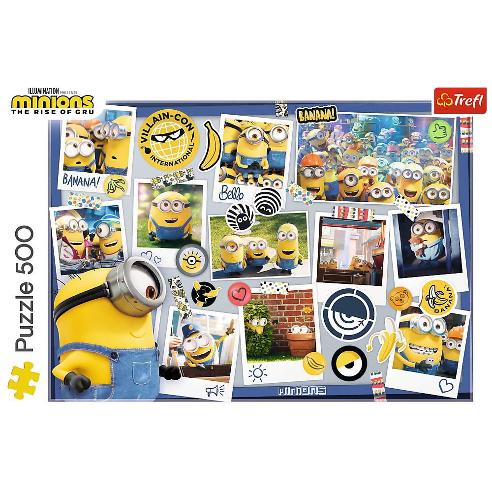 Trefl 37390 Minions verrückte Fotosammlung 500 Teile Puzzle