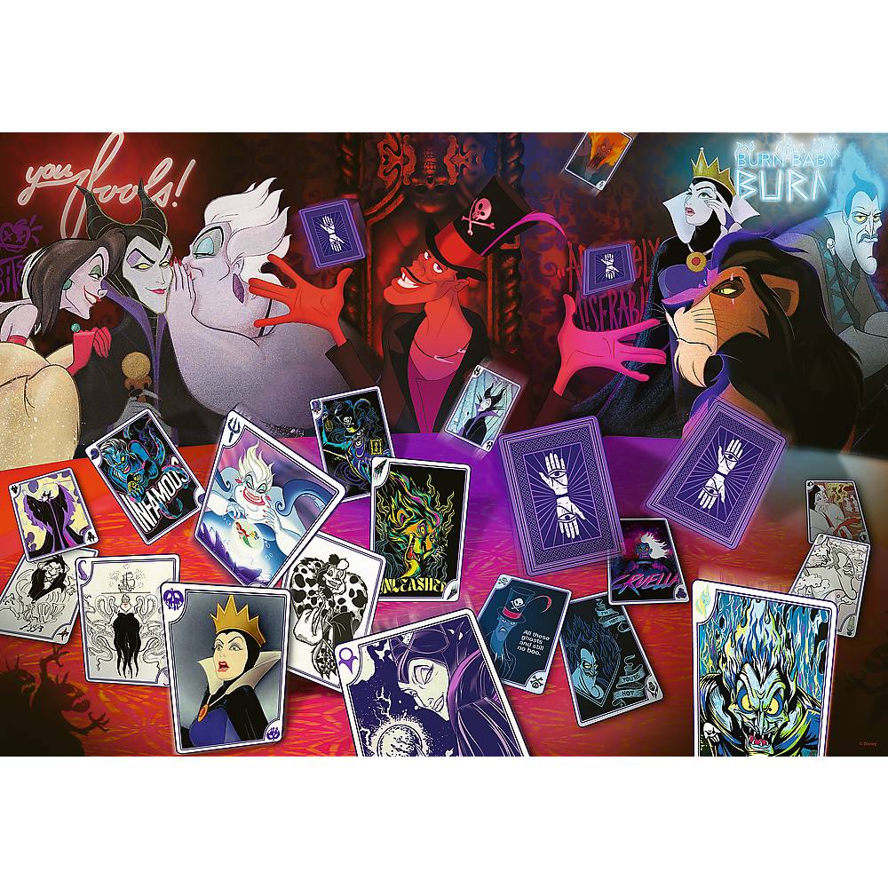 Trefl 10719 Disney Villains Nur gute Karten 1000 Teile Puzzle