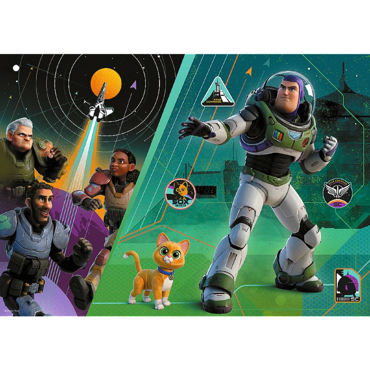 Trefl 13284 Disney Pixar Lightyear Die Abenteuer von Buzz 200 Teile Puzzle