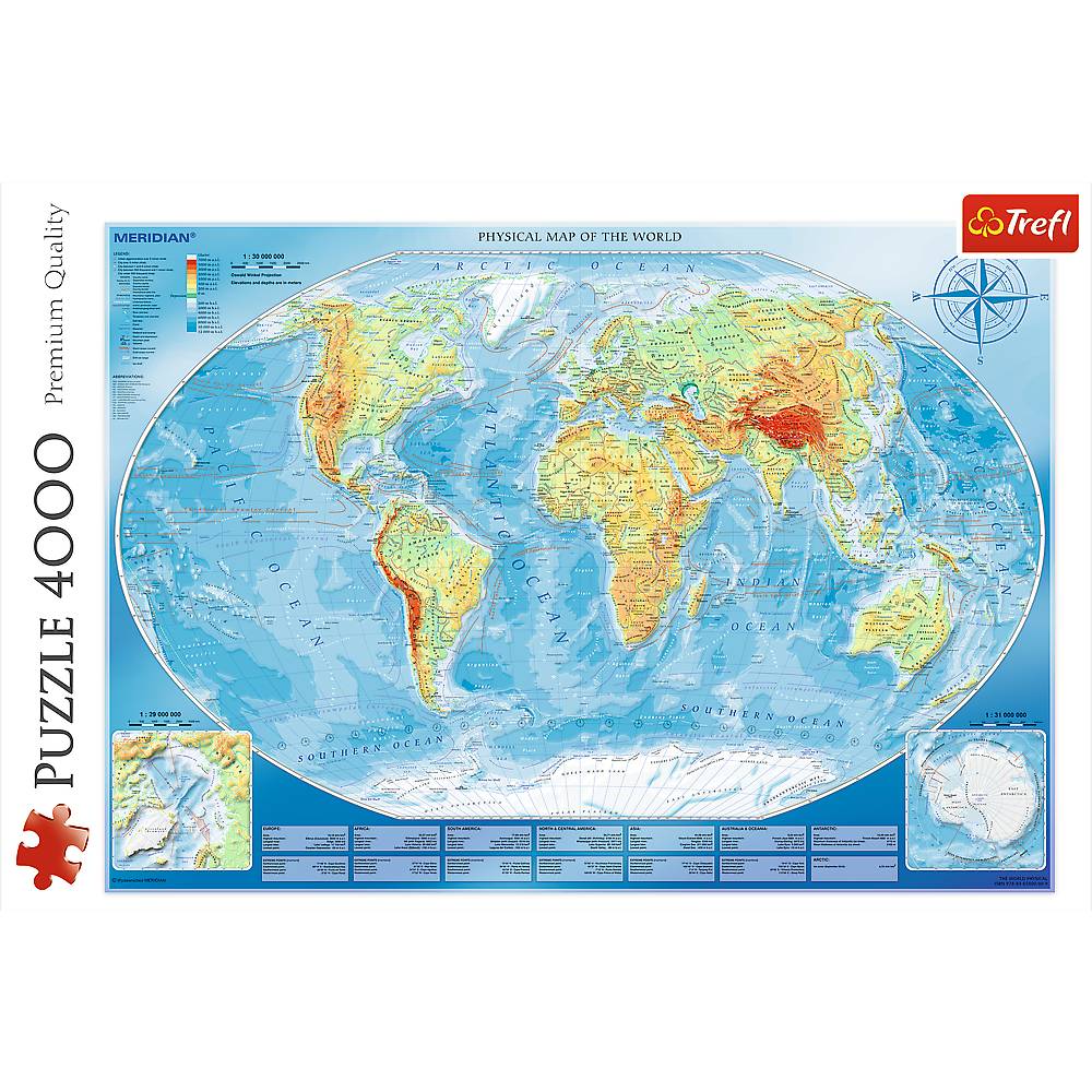 Trefl, Weltkarte, 4000 Teile Puzzle