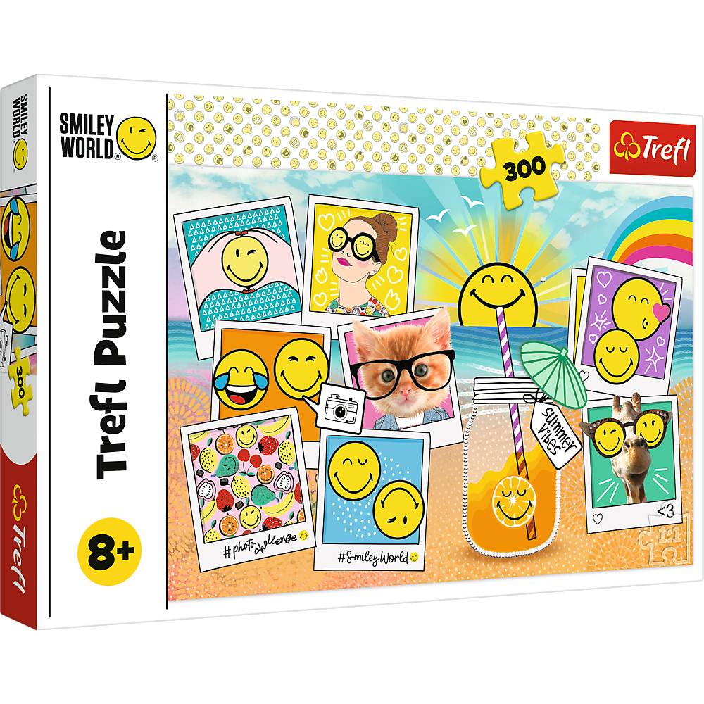 Trefl 23019 Smiley World Smiley im Urlaub 300 Teile Puzzle