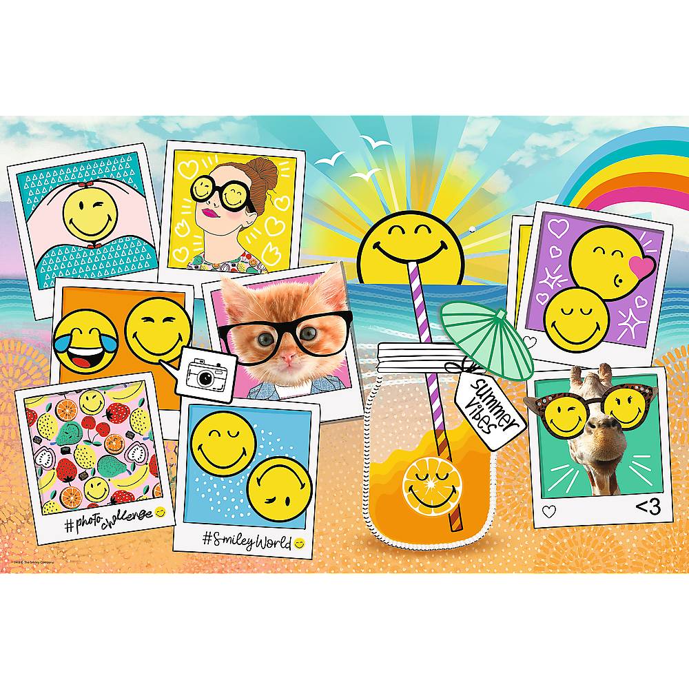 Trefl 23019 Smiley World Smiley im Urlaub 300 Teile Puzzle