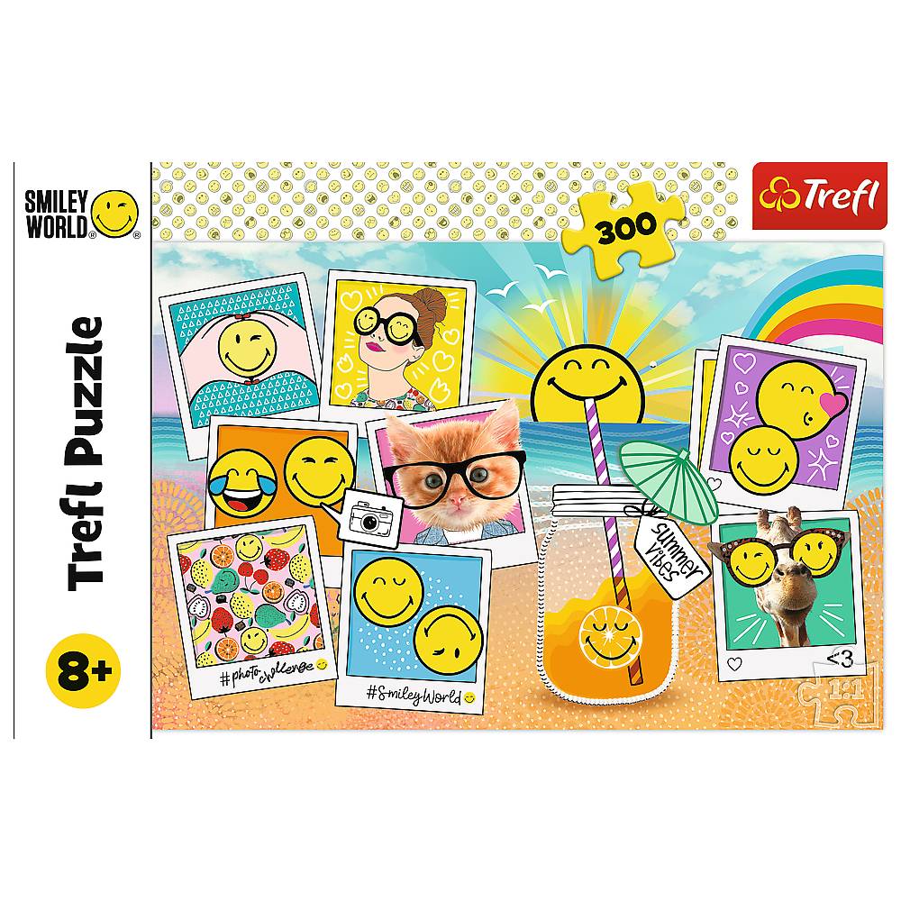 Trefl 23019 Smiley World Smiley im Urlaub 300 Teile Puzzle