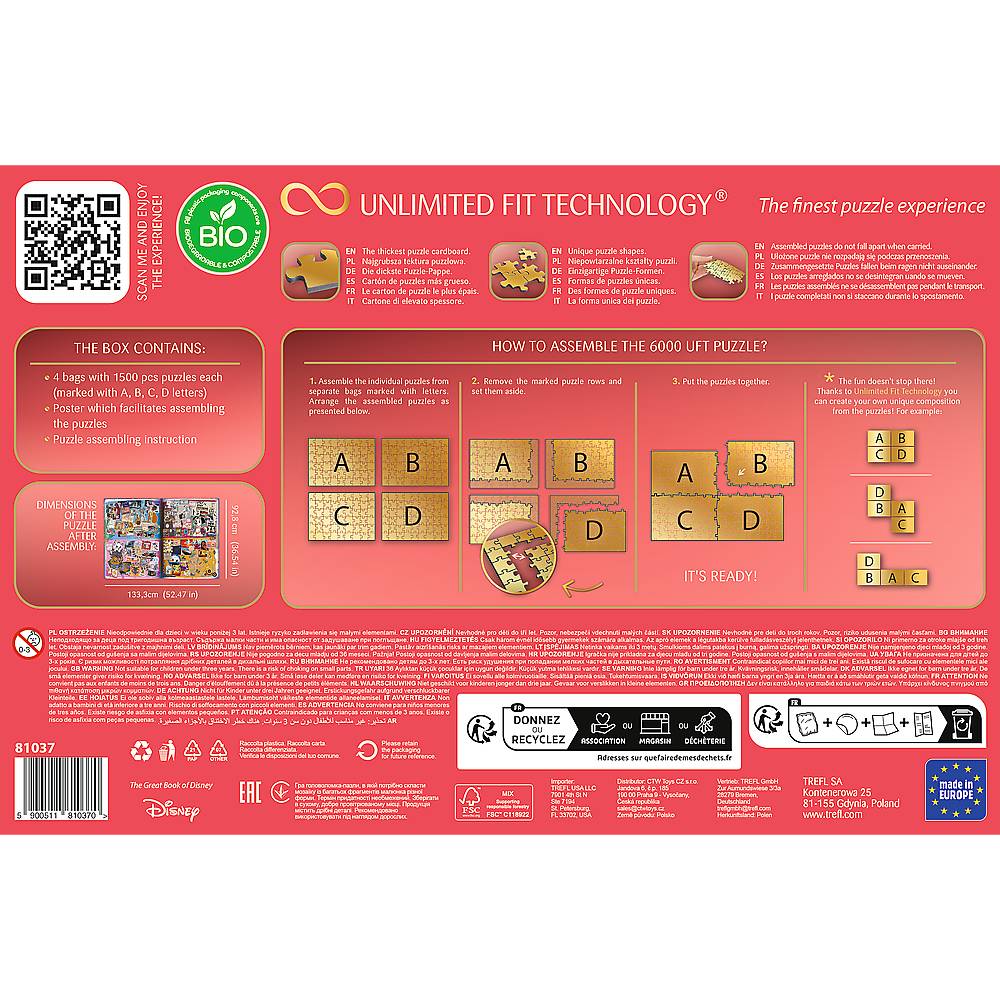 Trefl 81037 The Great Book of Disney 6000 Teile Puzzle
