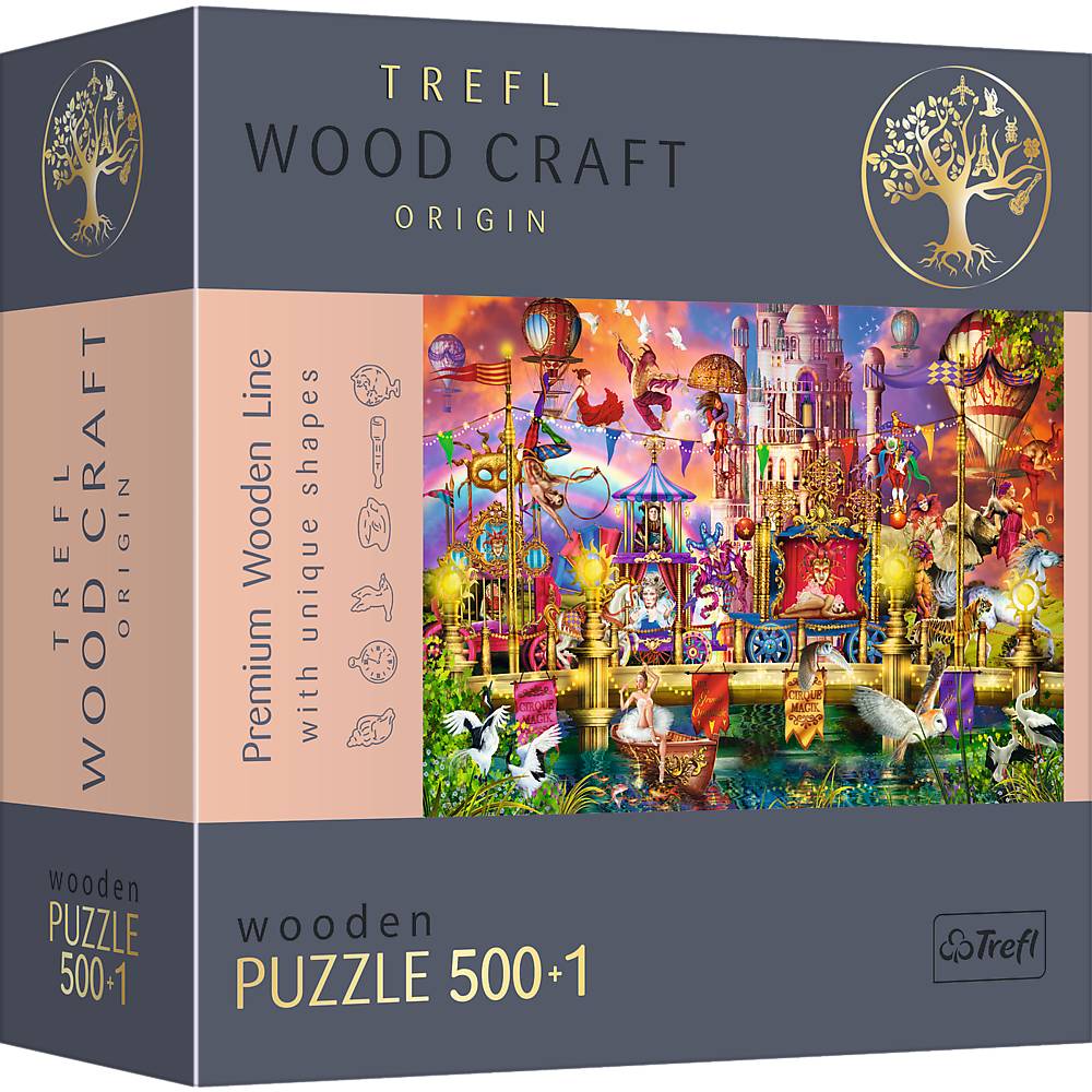 Trefl 20156 Wood Craft Magische Welt 500+1 Teile Holzpuzzle