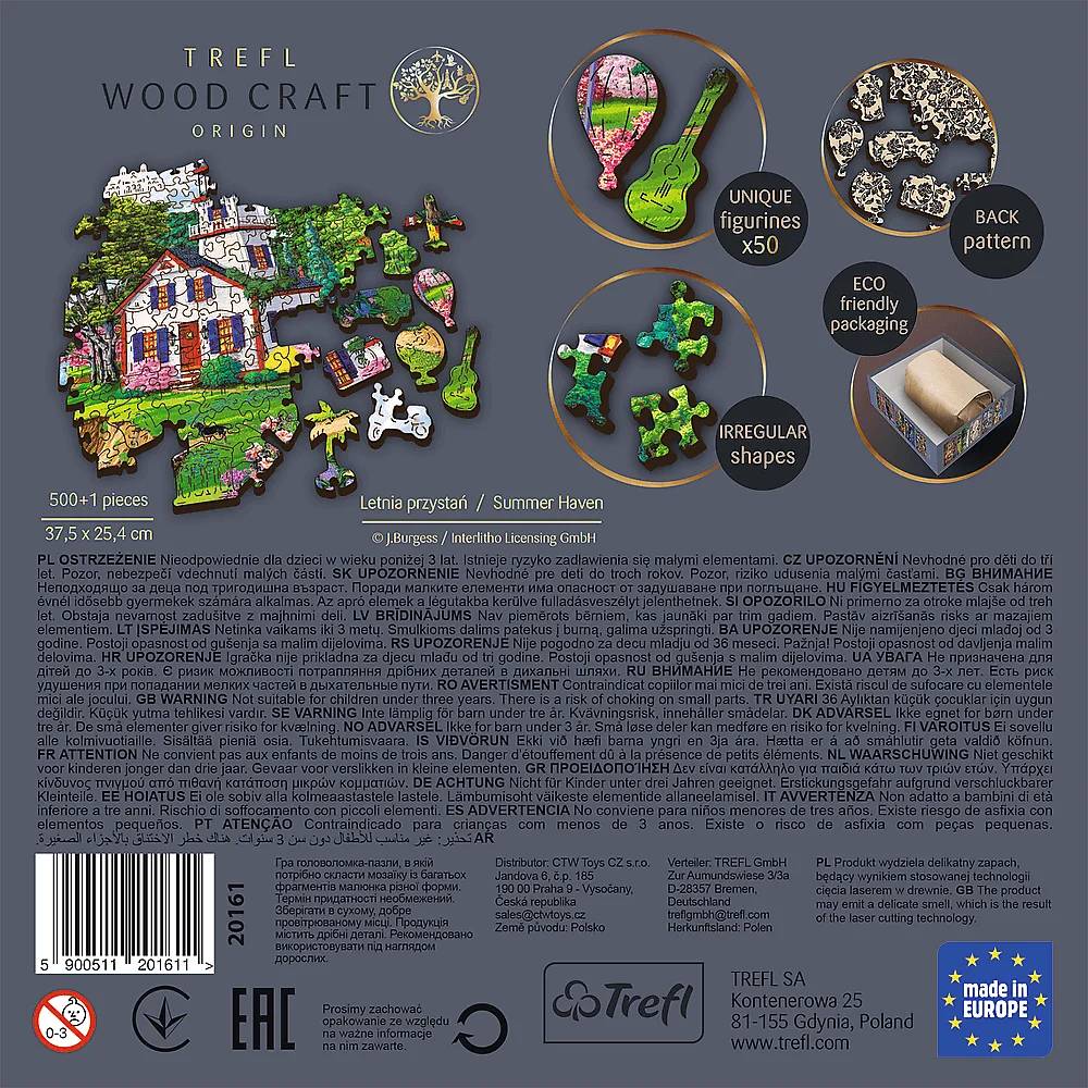 Trefl 20161 Sommerhafen 500+1 Holzpuzzle