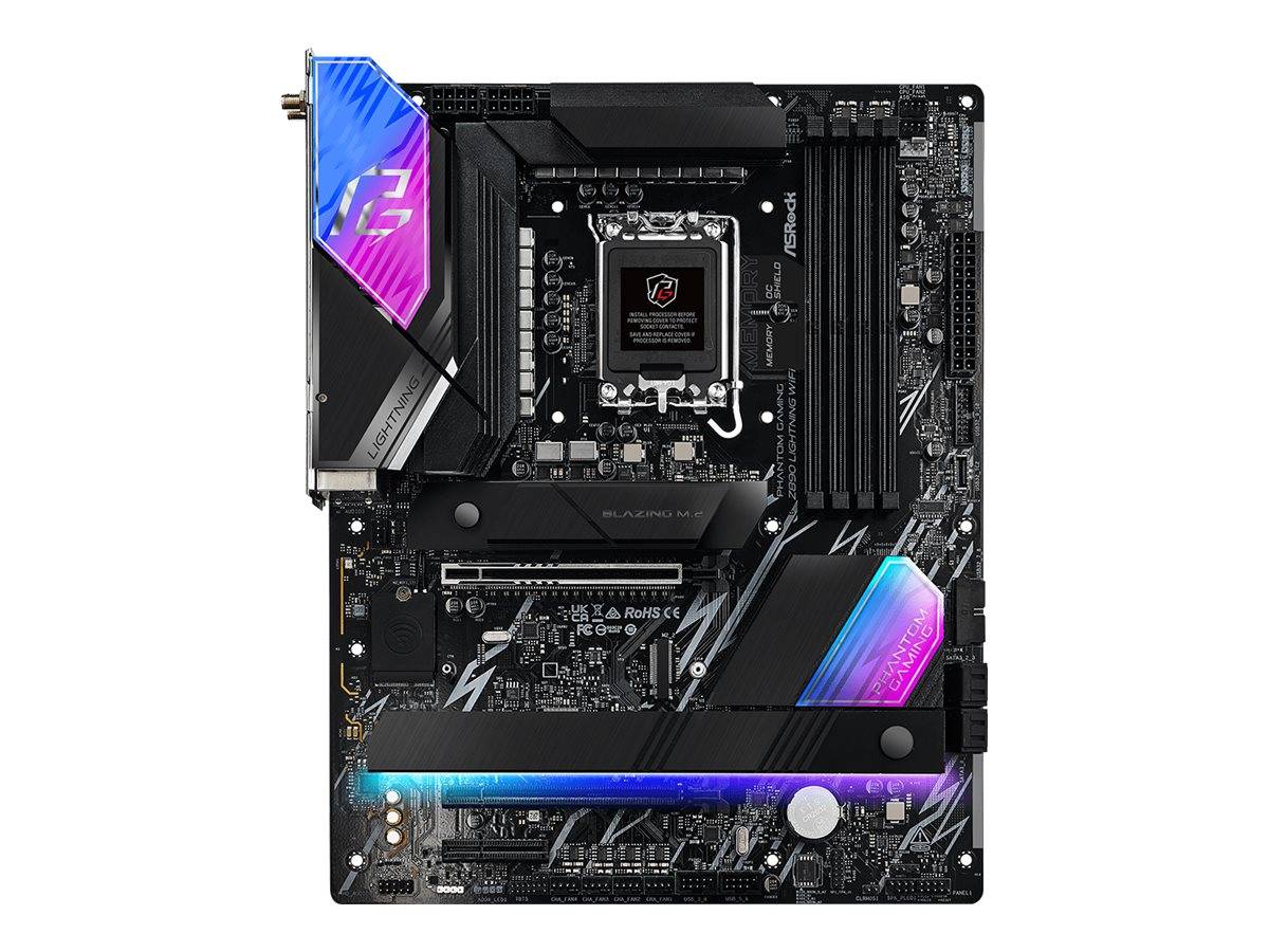 ASRock Phantom Gaming Z890 LIGHTNING WIFI - Motherboard - ATX - LGA1851-Sockel - Z890 Chipsatz - USB4, USB-C 3.2 Gen 2x2, USB 3.2 Gen 2, USB 3.2