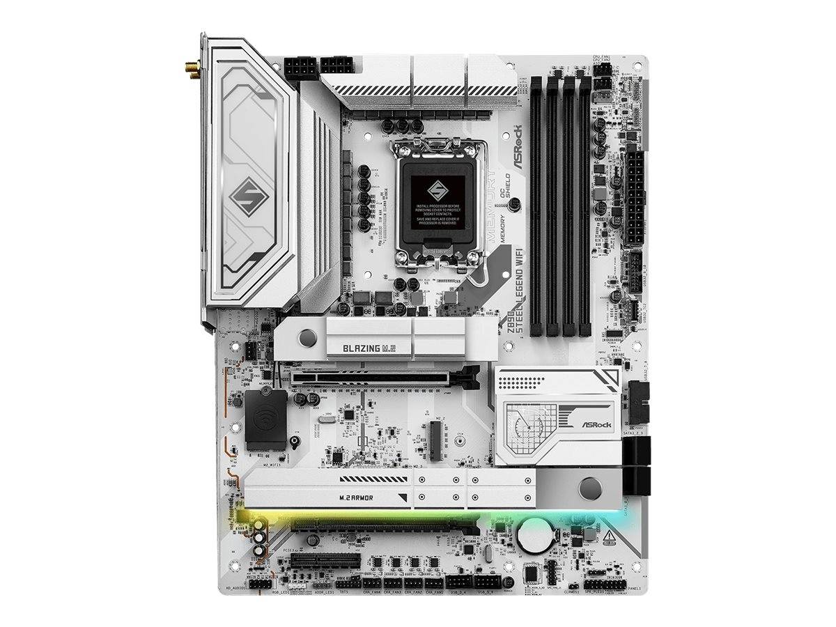 ASRock Z890 STEEL LEGENd WiFi - Motherboard - ATX - LGA1851-Sockel - Z890 Chipsatz - USB4, USB-C 3.2 Gen 2x2, USB 3.2 Gen 1, USB 3.2 Gen 2 - 2.5