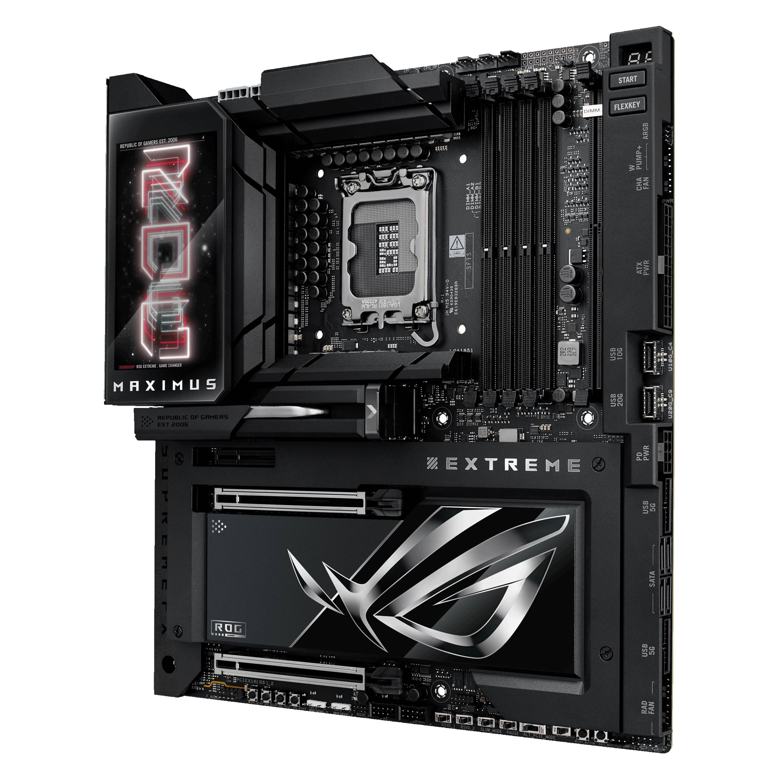 ASUS ROG MAXIMUS Z890 EXTREME - Motherboard - ATX - LGA1851-Sockel - Z890 Chipsatz - USB4, USB 3.2 Gen 1, USB-C 3.2 Gen2, USB 3.2 Gen 2 - Wi-Fi