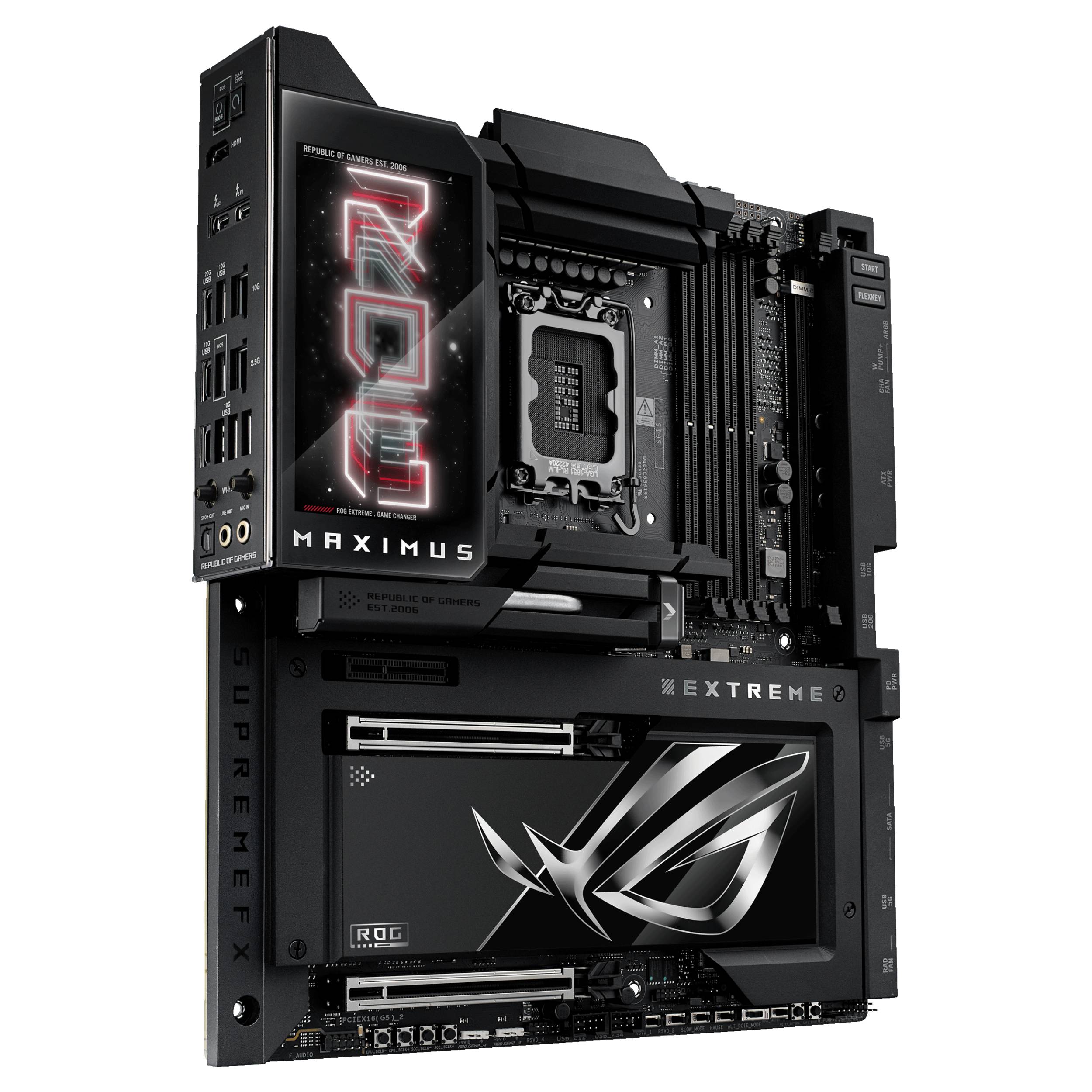 ASUS ROG MAXIMUS Z890 EXTREME - Motherboard - ATX - LGA1851-Sockel - Z890 Chipsatz - USB4, USB 3.2 Gen 1, USB-C 3.2 Gen2, USB 3.2 Gen 2 - Wi-Fi