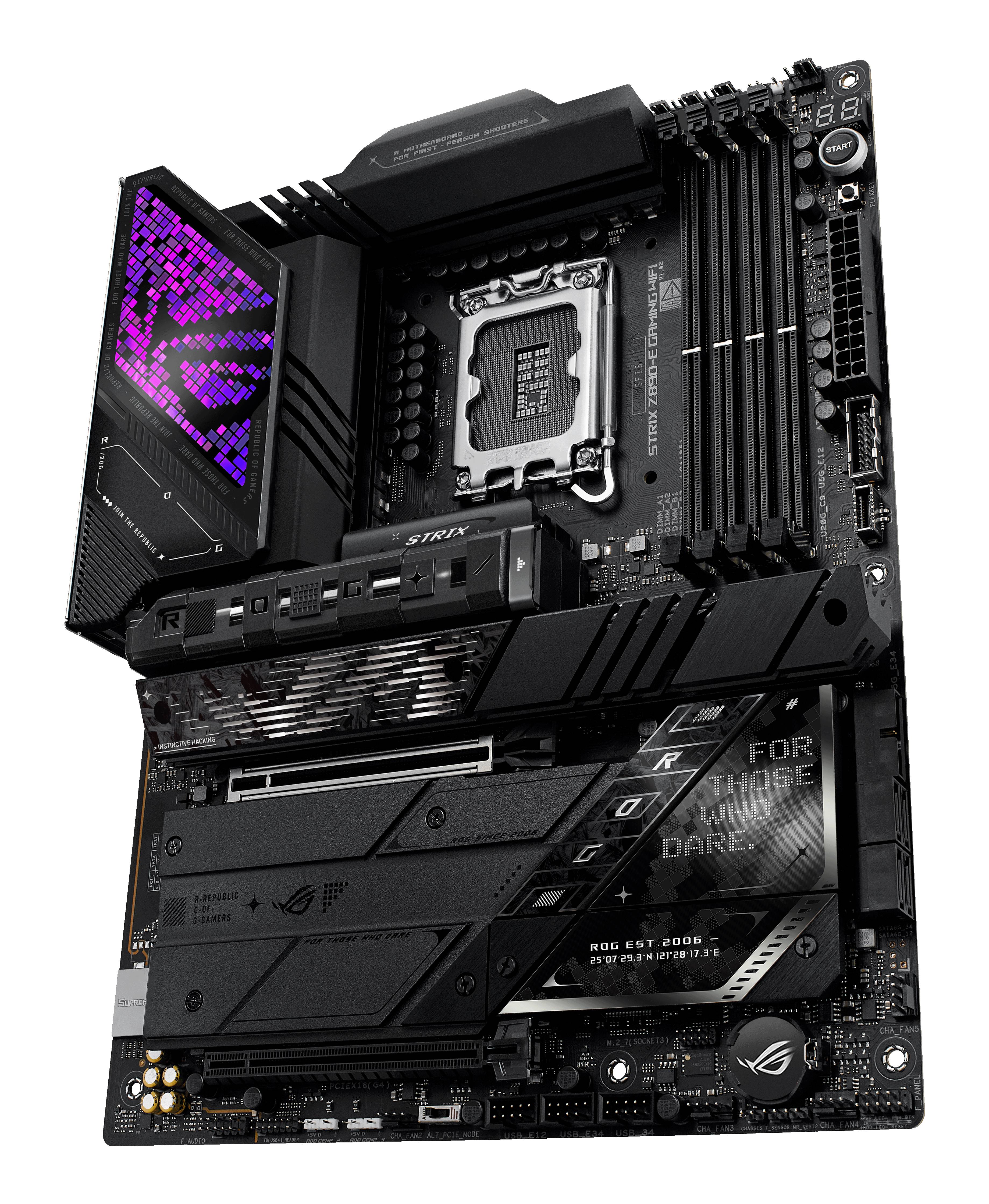 ASUS ROG STRIX Z890-E GAMING WIFI - Motherboard - ATX - LGA1851-Sockel - Z890 Chipsatz - USB-C 3.2 Gen 2x2, USB 3.2 Gen 1, USB 3.2 Gen 2, USB-C 3.2