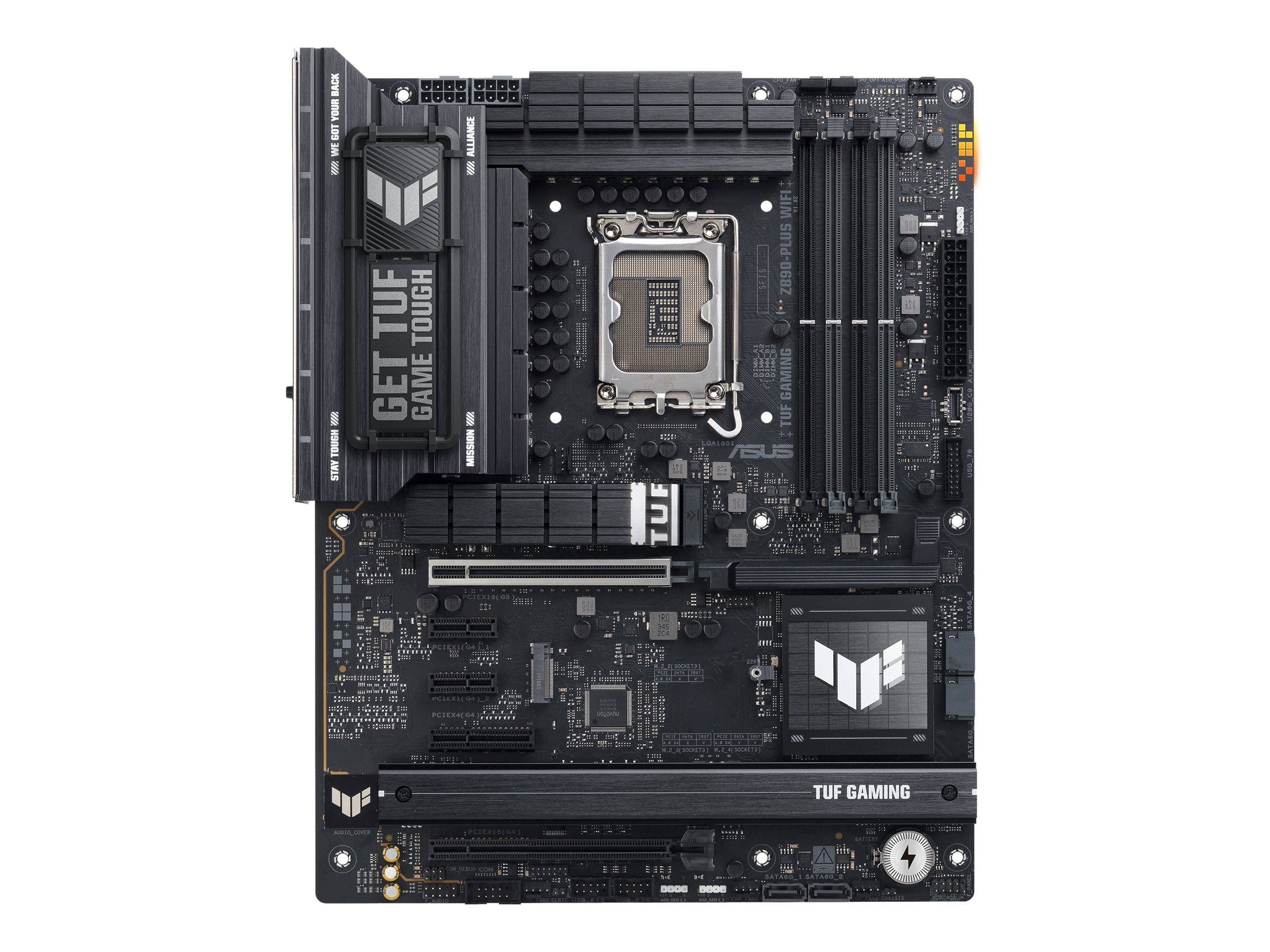 ASUS TUF GAMING Z890-PLUS WIFI - Motherboard - ATX - LGA1851-Sockel - Z890 Chipsatz - USB4, USB-C 3.2 Gen 2x2, USB 3.2 Gen 2, USB 3.2 Gen 1 - Wi-Fi