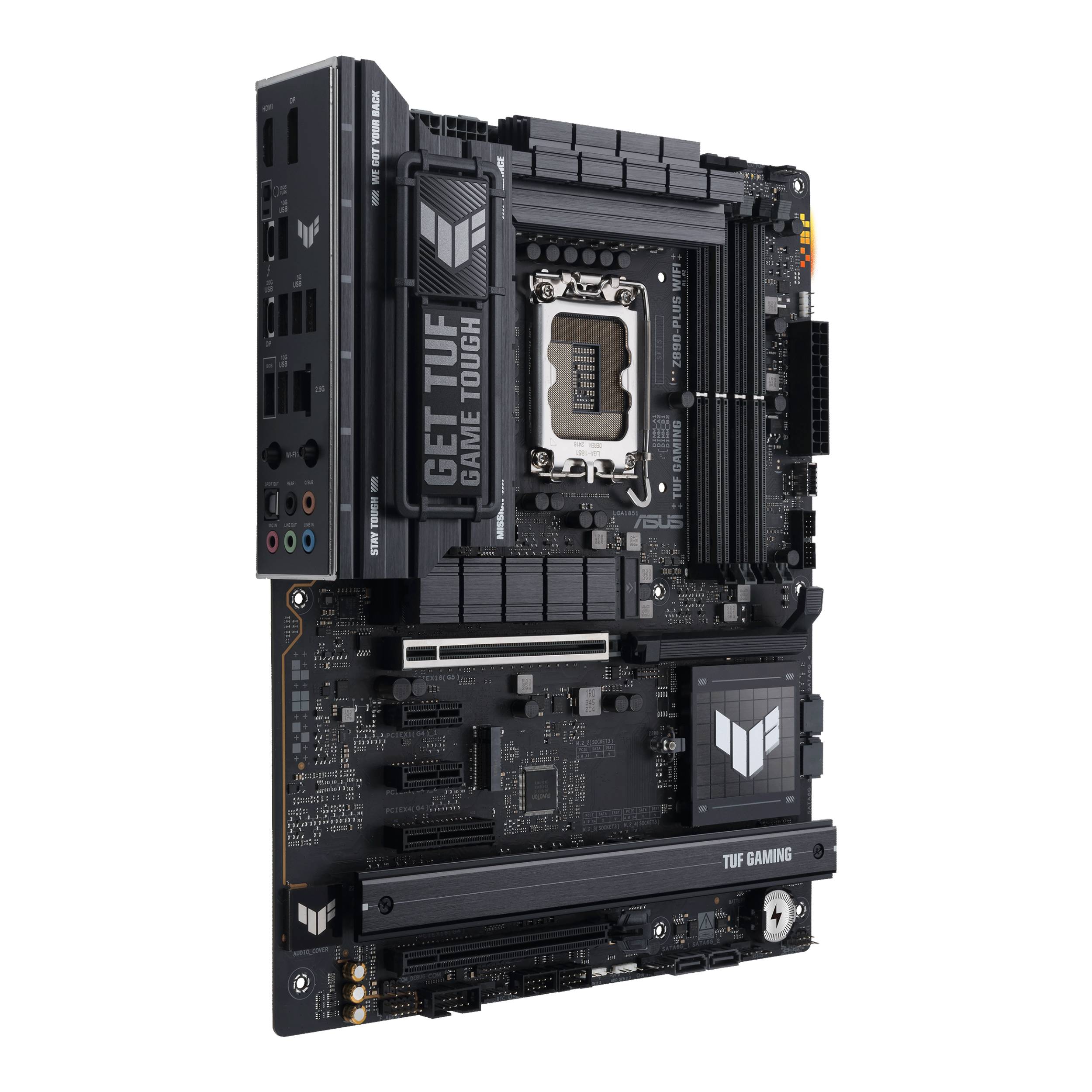 ASUS TUF GAMING Z890-PLUS WIFI - Motherboard - ATX - LGA1851-Sockel - Z890 Chipsatz - USB4, USB-C 3.2 Gen 2x2, USB 3.2 Gen 2, USB 3.2 Gen 1 - Wi-Fi