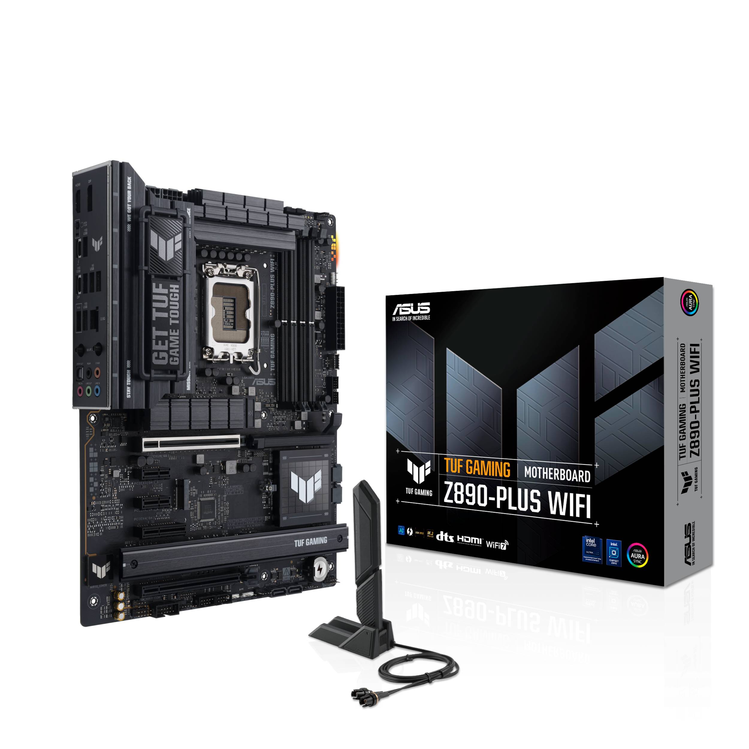 ASUS TUF GAMING Z890-PLUS WIFI - Motherboard - ATX - LGA1851-Sockel - Z890 Chipsatz - USB4, USB-C 3.2 Gen 2x2, USB 3.2 Gen 2, USB 3.2 Gen 1 - Wi-Fi