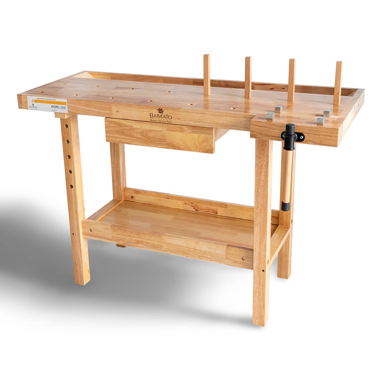 BAMATO Hobelbank WORK-1260 aus Massivholz