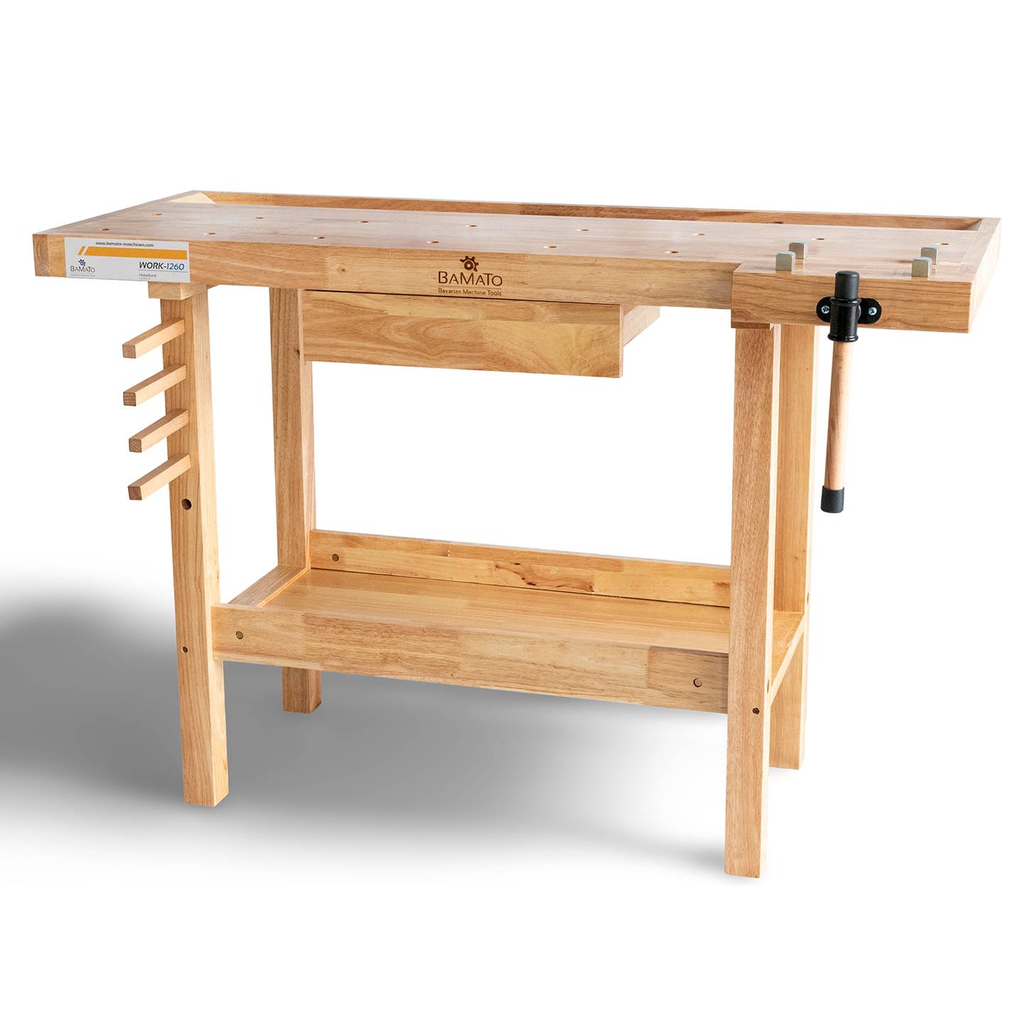 BAMATO Hobelbank WORK-1260 aus Massivholz
