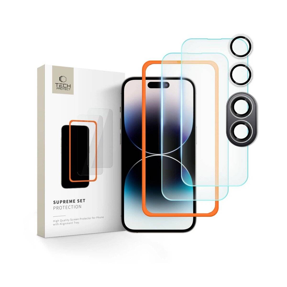3er Set Schutzglas Kameraglas transparent kompatibel mit iPhone 16 Plus