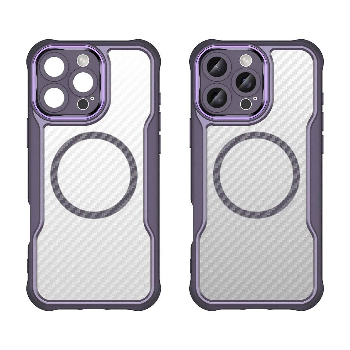MagSafe-Silikonhülle kompatibel mit iPhone 16 Pro Lila