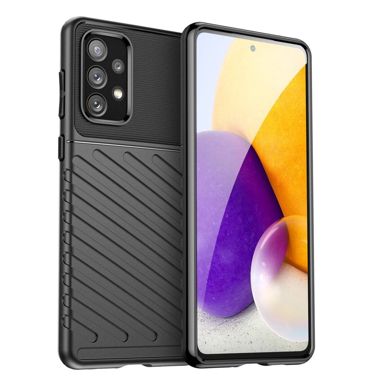 Hybrid Armor "Thunder" Case kompatibel mit Samsung Galaxy S24 FE schwarz