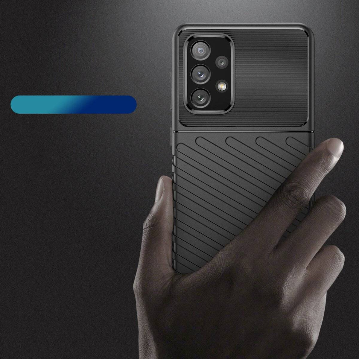 Hybrid Armor "Thunder" Case kompatibel mit Samsung Galaxy S24 FE schwarz