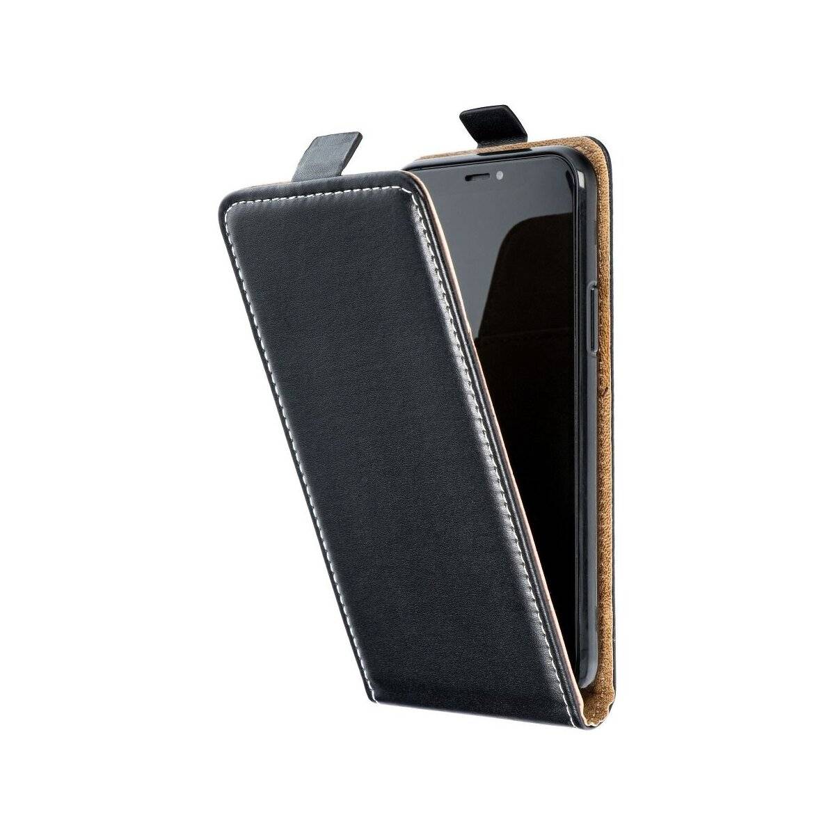 Flip Case kompatibel mit Samsung Galaxy S24 FE Handy Tasche schwarz