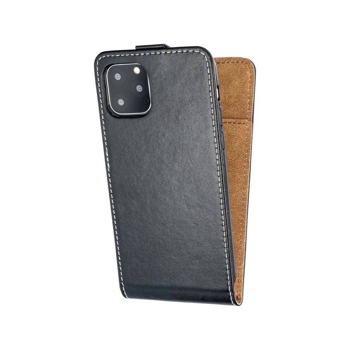 Flip Case kompatibel mit Samsung Galaxy S24 FE Handy Tasche schwarz