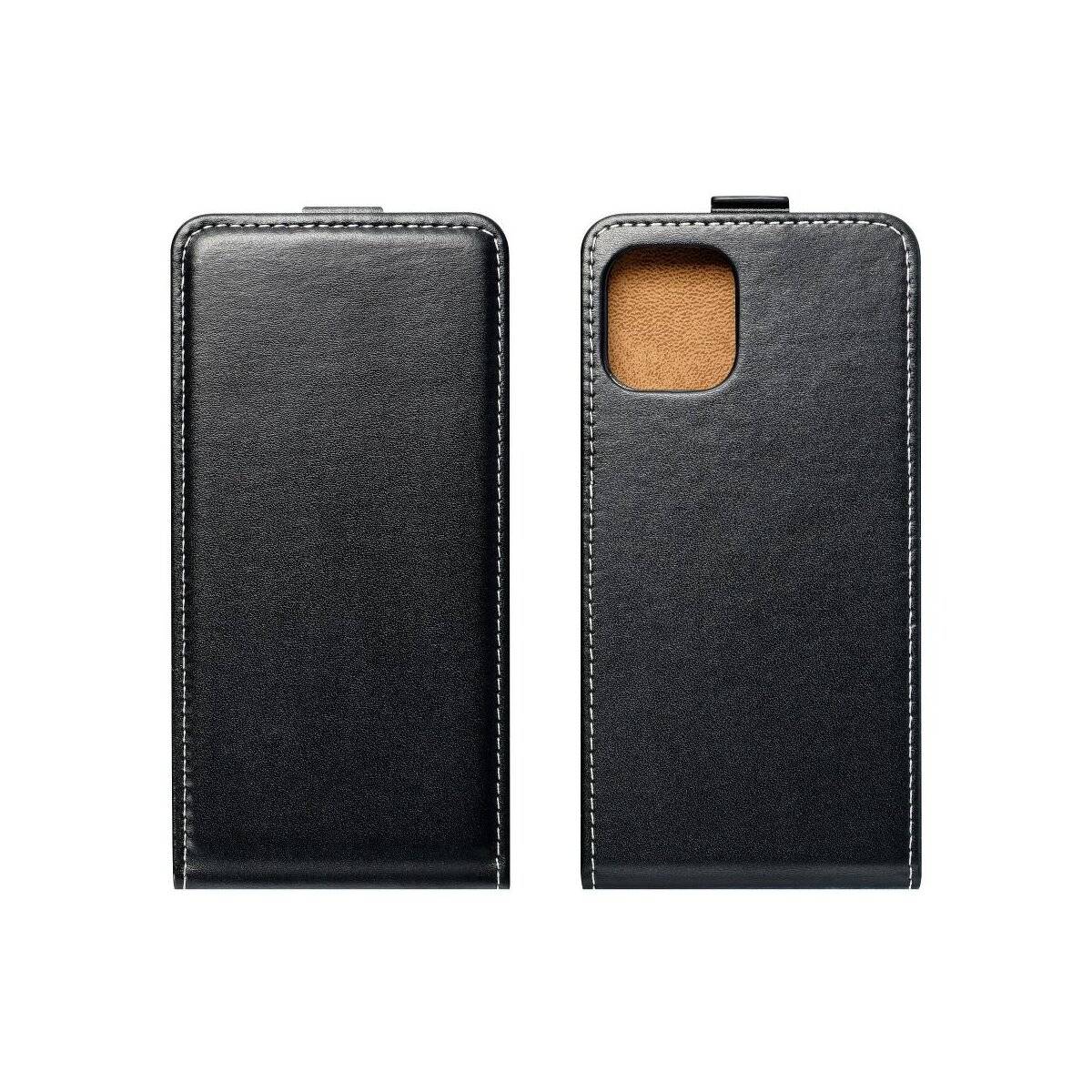 Flip Case kompatibel mit Samsung Galaxy S24 FE Handy Tasche schwarz
