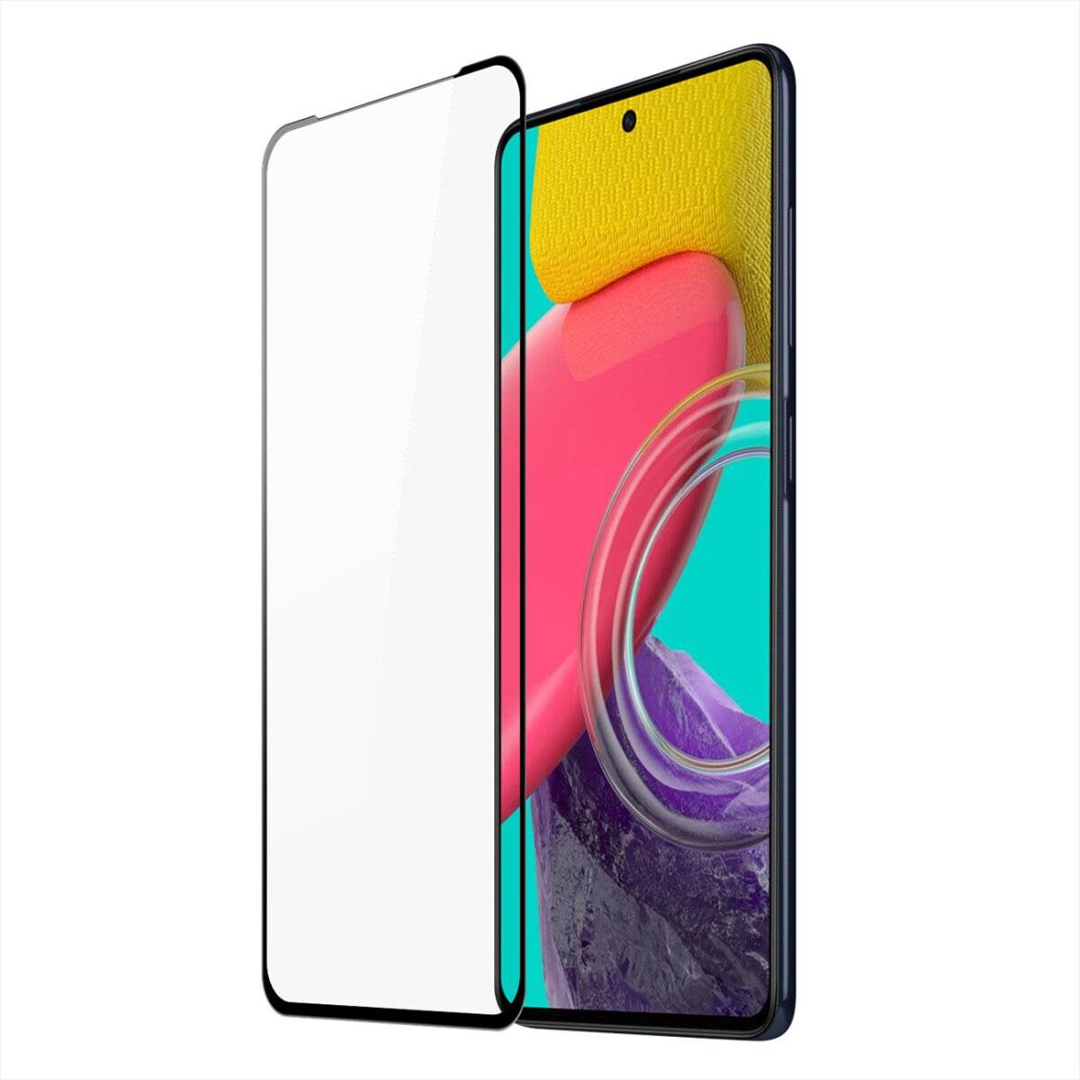 5D Schutz Glas kompatibel mit Samsung Galaxy S24 FE Folie Vollständig Klebend und Abdeckung
